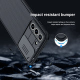 Калъф с Плъзгач за Камера за Samsung S21 FE, Nillkin CamShield Case, Черен (4)