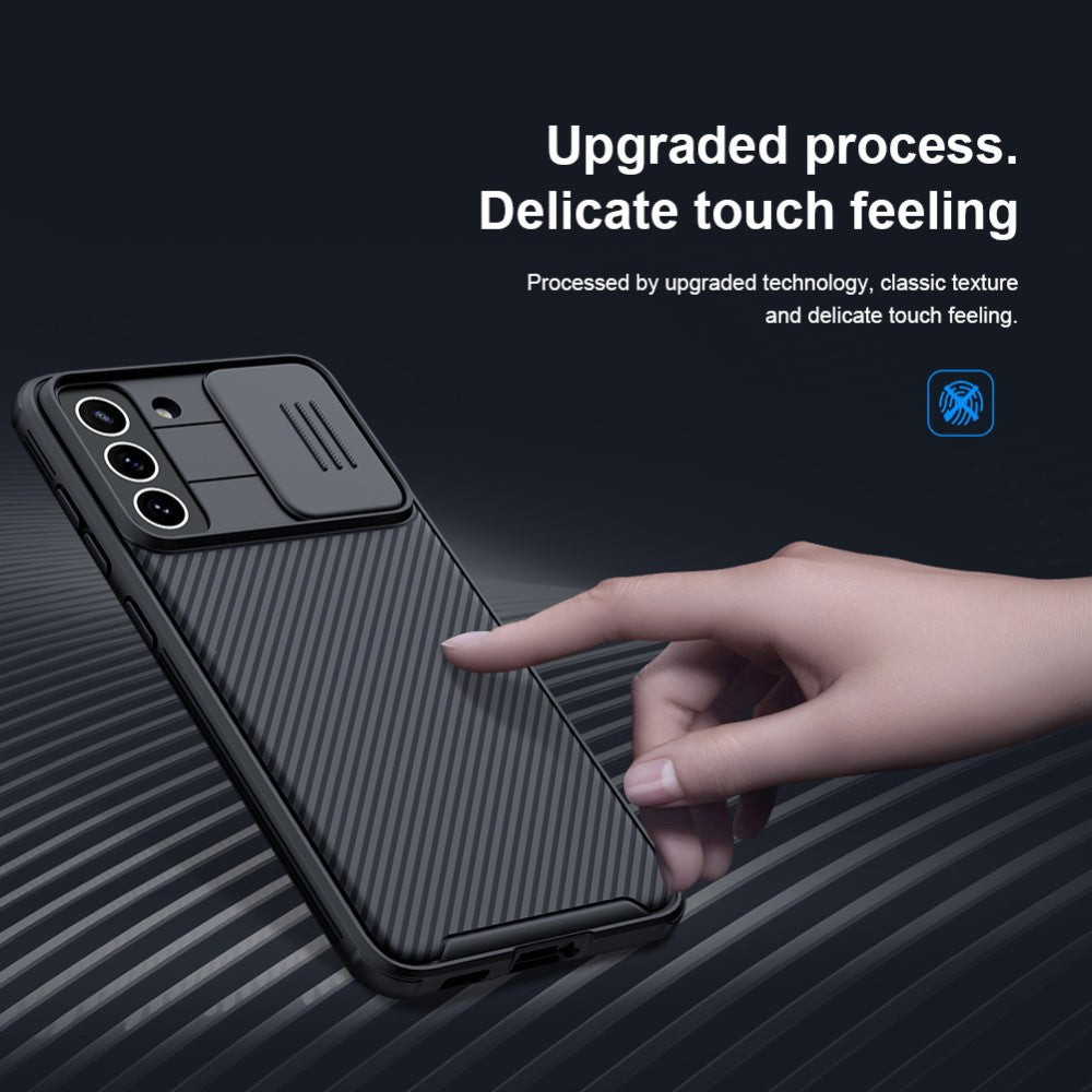 Калъф с Плъзгач за Камера за Samsung S21 FE, Nillkin CamShield Case, Черен (3)