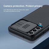 Калъф с Плъзгач за Камера за Samsung S21 FE, Nillkin CamShield Case, Черен (2)