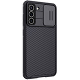 Калъф с Плъзгач за Камера за Samsung S21 FE, Nillkin CamShield Case, Черен (7)
