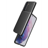 Силиконов Калъф за Samsung S21 FE, New Carbon Case, Черен (2)