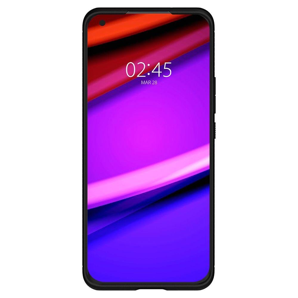 Противоударен Силиконов Калъф за Xiaomi Mi 11, Spigen Rugged Armor Case, Черен (6)