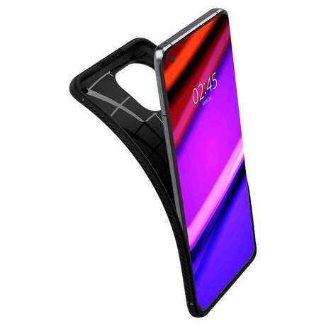 Противоударен Силиконов Калъф за Xiaomi Mi 11, Spigen Rugged Armor Case, Черен (4)