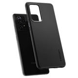 Противоударен Калъф за Samsung A52, Spigen Thin Fit Case, Черен (6)