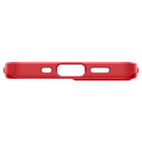 Противоударен Калъф за iPhone 12 Mini, Spigen Thin Fit Case, Червен (6)