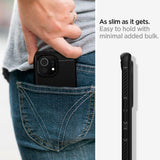 Противоударен Силиконов Калъф за Xiaomi Mi 11, Spigen Rugged Armor Case, Черен (5)