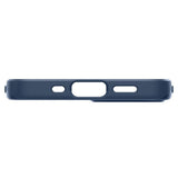Противоударен Калъф за iPhone 12 Mini, Spigen Thin Fit Case, Син (7)