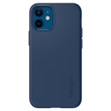 Противоударен Калъф за iPhone 12 Mini, Spigen Thin Fit Case, Син (2)