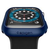 Противоударен Калъф за Apple Watch SE/ 6/ 5/ 4 44 mm, Spigen Thin Fit Case, Син (4)