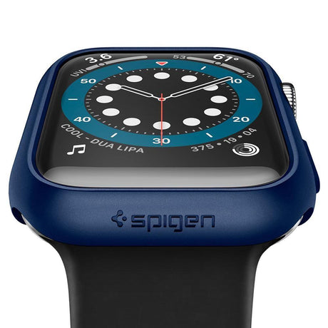 Противоударен Калъф за Apple Watch SE/ 6/ 5/ 4 44 mm, Spigen Thin Fit Case, Син (4)