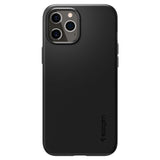 Противоударен Калъф за iPhone 12 Pro Max, Spigen Thin Fit Case, Черен