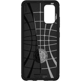 Противоударен Силиконов Калъф за Samsung A32 4G, Spigen Rugged Armor Case, Черен (6)