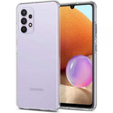 Противоударен Силиконов Калъф за Samsung A32 4G, Spigen Liquid Crystal Case, Прозрачен