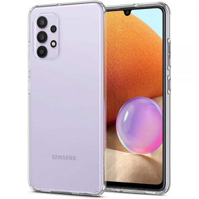 Противоударен Силиконов Калъф за Samsung A32 4G, Spigen Liquid Crystal Case, Прозрачен