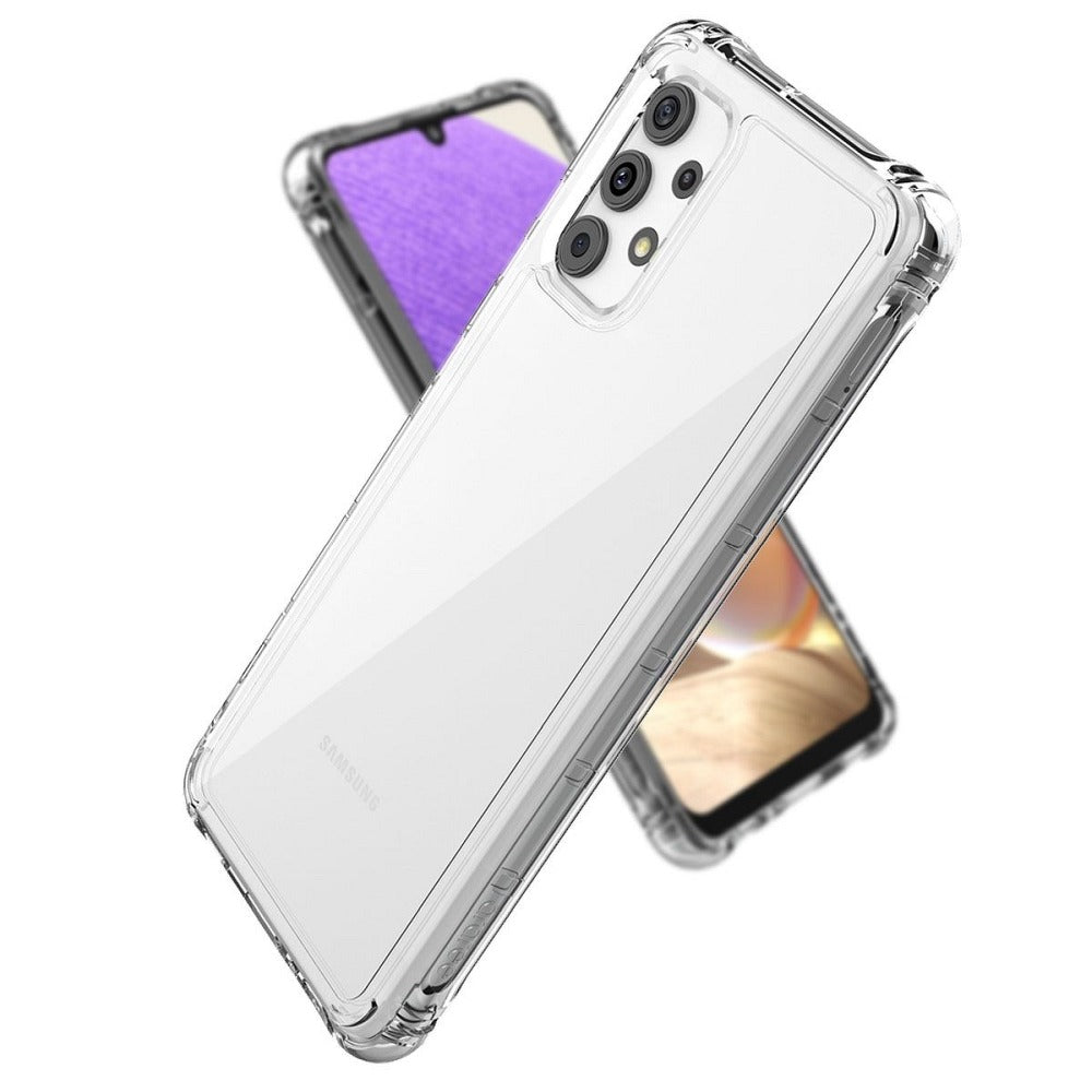 Противоударен Силиконов Калъф за Samsung A32 4G, Araree Mach Case, Прозрачен