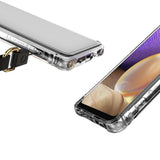 Противоударен Силиконов Калъф за Samsung A32 4G, Araree Mach Case, Прозрачен (6)