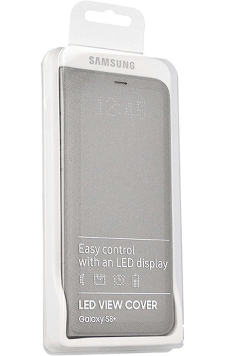 Оригинален Активен Калъф за Samsung S8 Plus Led View Cover Book Case Ef-Ng955pse, Сив (5)