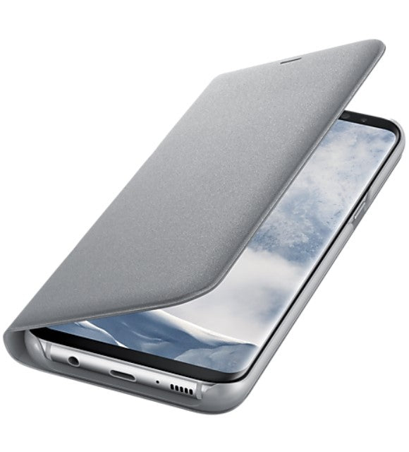 Оригинален Активен Калъф за Samsung S8 Plus Led View Cover Book Case Ef-Ng955pse, Сив (2)