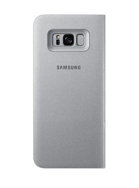 Оригинален Активен Калъф за Samsung S8 Plus Led View Cover Book Case Ef-Ng955pse, Сив (4)