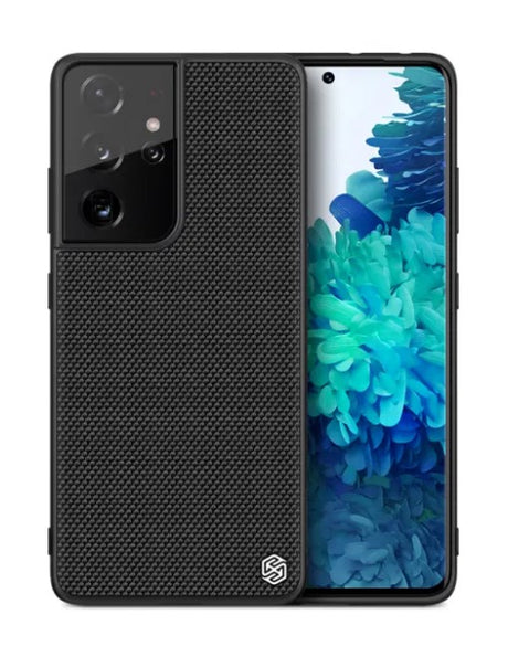 Калъф с Фибро Влакна за Samsung S21 Ultra, Nillkin Textured Case, Черен (5)