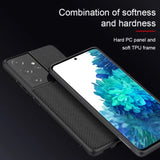 Калъф с Фибро Влакна за Samsung S21 Ultra, Nillkin Textured Case, Черен (6)