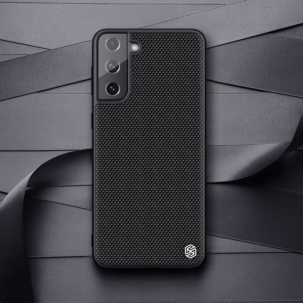 Калъф с Фибро Влакна за Samsung S21, Nillkin Textured Case, Черен (7)