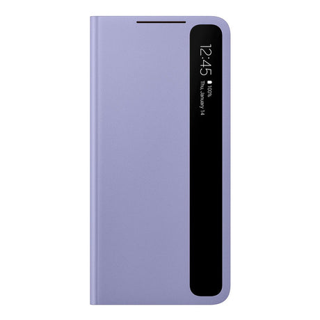Оригинален Активен Калъф за Samsung S21 Plus Clear View Cover Book Case EF-ZG996CVE, Лилав