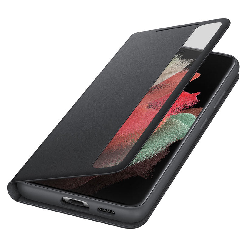 Оригинален Активен Калъф за Samsung S21 Plus Clear View Cover Book Case EF-ZG996CBE, Черен (2)