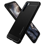 Противоударен Силиконов Калъф за Oneplus Nord, Spigen Rugged Armor Case, Черен (2)
