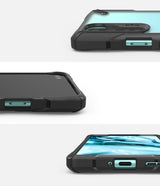 Противоударен Хибриден Калъф за Oneplus Nord, Ringke Fusion X Camouflage Case, Черен (3)