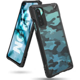 Противоударен Хибриден Калъф за Oneplus Nord, Ringke Fusion X Camouflage Case, Черен