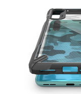 Противоударен Хибриден Калъф за Oneplus Nord, Ringke Fusion X Camouflage Case, Черен (2)