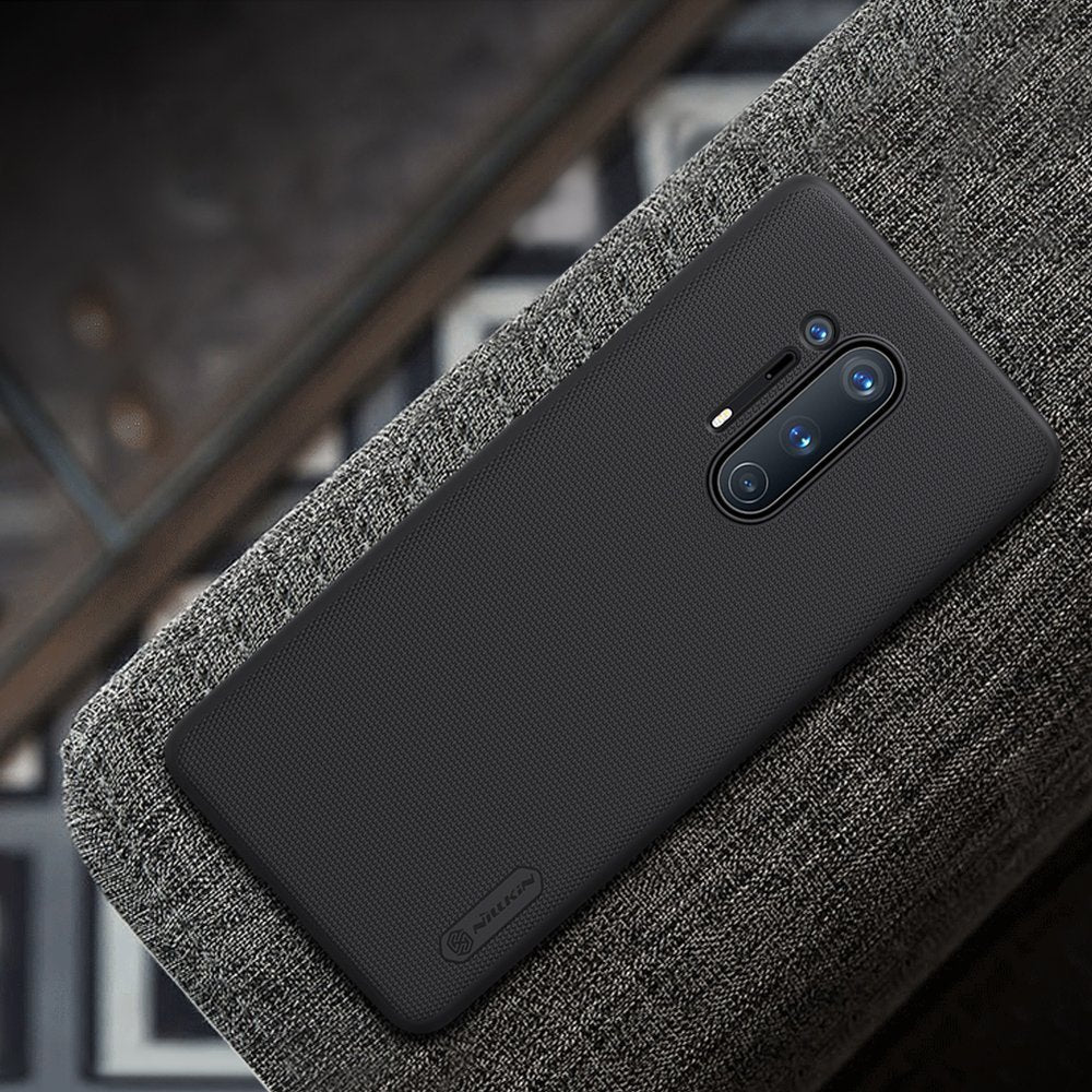 Калъф с Поставка за Oneplus 8 Pro, Nillkin Super Frosted Case, Черен (6)