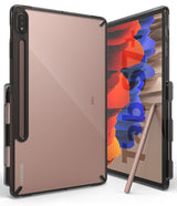 Противоударен Хибриден Калъф за Samsung Tab S8 Plus/ S7 Plus/ S7 FE Book, Ringke Fusion X Case, Черен (2)