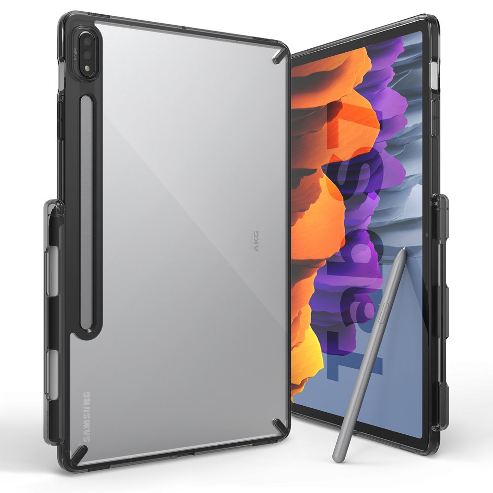 Противоударен Хибриден Калъф за Samsung Tab S8/ S7, Ringke Fusion X Case, Черен (2)
