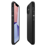 Противоударен Калъф за iPhone 12 Mini, Spigen Thin Fit Case, Черен (2)