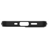 Противоударен Калъф за iPhone 12 Mini, Spigen Thin Fit Case, Черен (7)