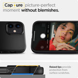 Противоударен Калъф за iPhone 12 Mini, Spigen Thin Fit Case, Черен (4)