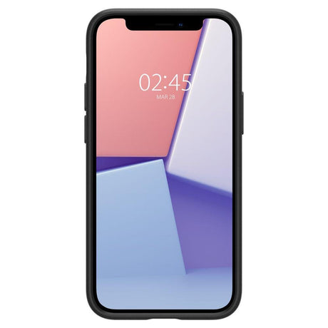 Противоударен Калъф за iPhone 12 Mini, Spigen Thin Fit Case, Черен (5)