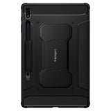 Противоударен Калъф за Samsung Tab S8/ S7, Spigen Rugged Armor Pro Case, Черен (2)