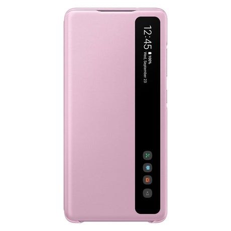 Оригинален Активен Калъф за Samsung S20 FE Smart Clear View Cover Book Case EF-ZG780CVE, Розов (3)