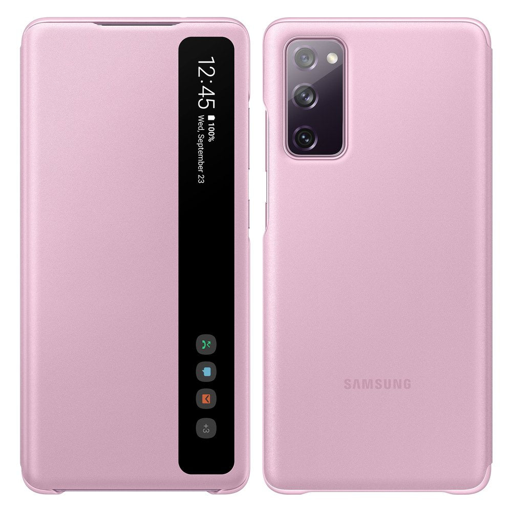 Оригинален Активен Калъф за Samsung S20 FE Smart Clear View Cover Book Case EF-ZG780CVE, Розов
