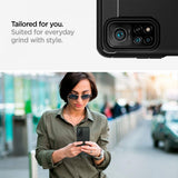 Противоударен Силиконов Калъф за Xiaomi Mi 10T/Pro, Spigen Rugged Armor Case, Черен (5)