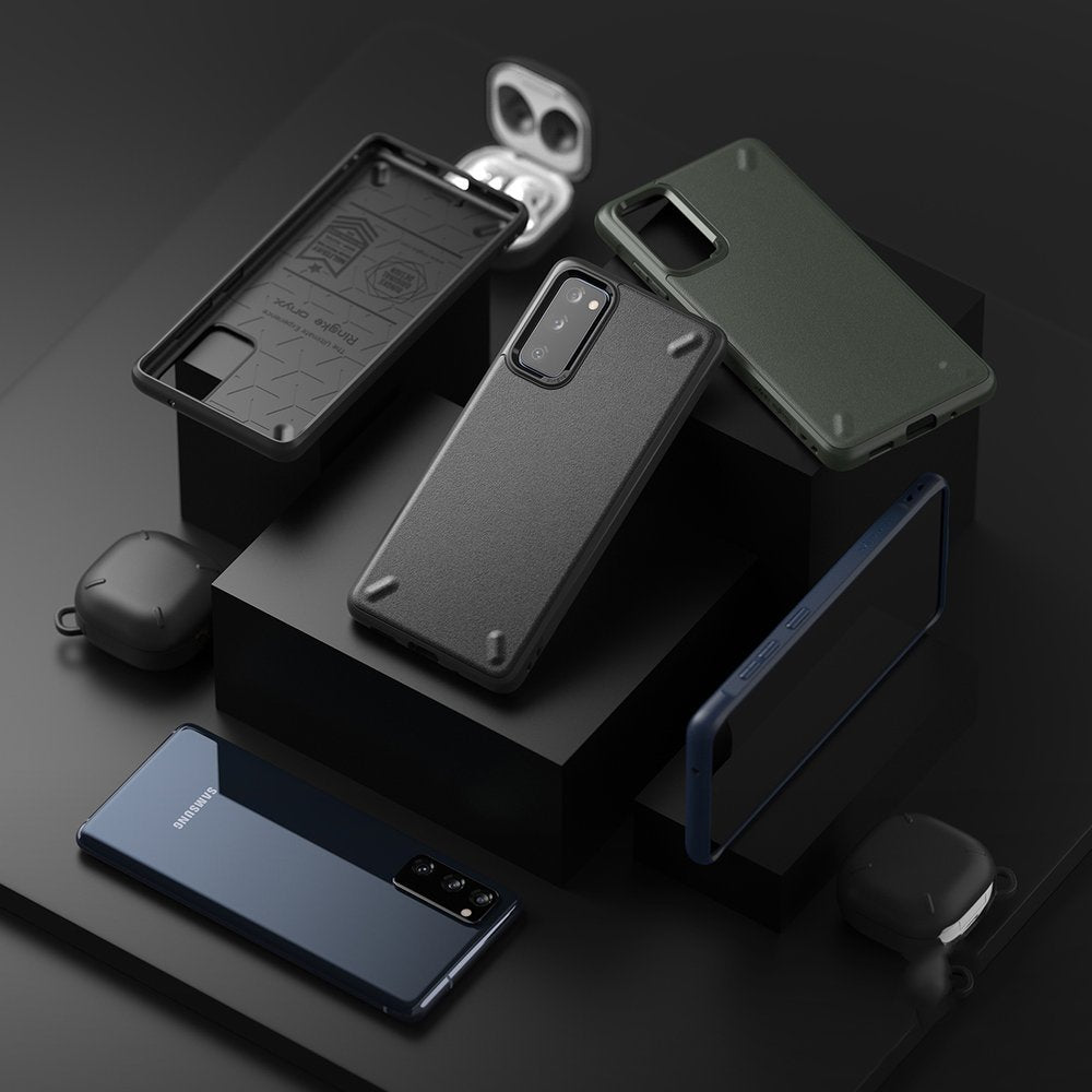 Противоударен Силиконов Калъф за Samsung S20 FE, Ringke Onyx Case, Черен (4)