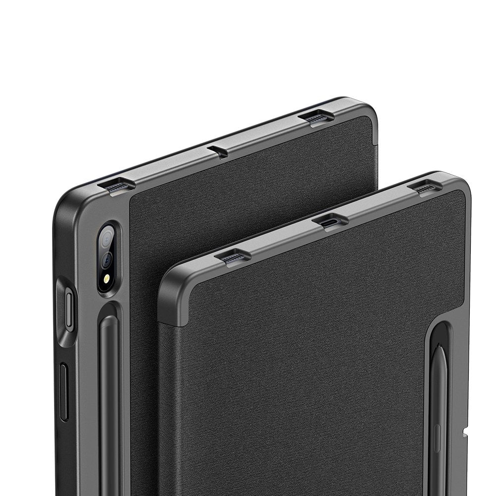 Калъф с Pen Поставка за Samsung Tab S8 Plus/ S7 Plus/ S7 FE, Dux Ducis Domo Case, Черен (3)