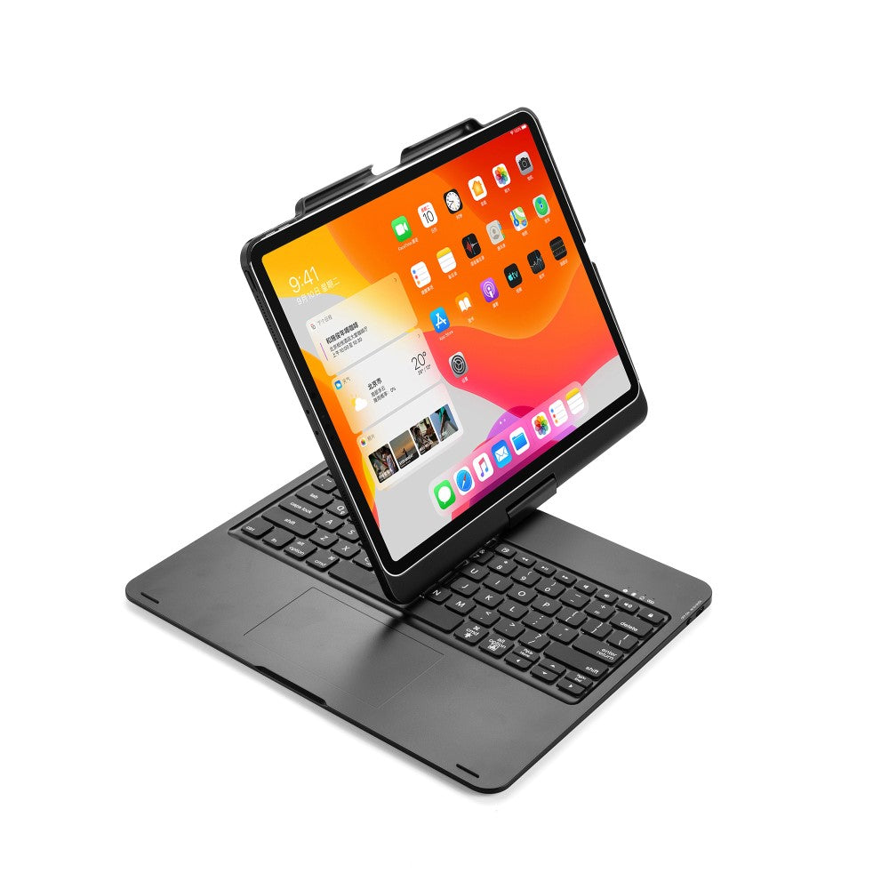 Калъф с Клавиатура за iPad Pro 12.9" 2020-2018/ Air 13, Keyboard Rotation Case, Черен (2)