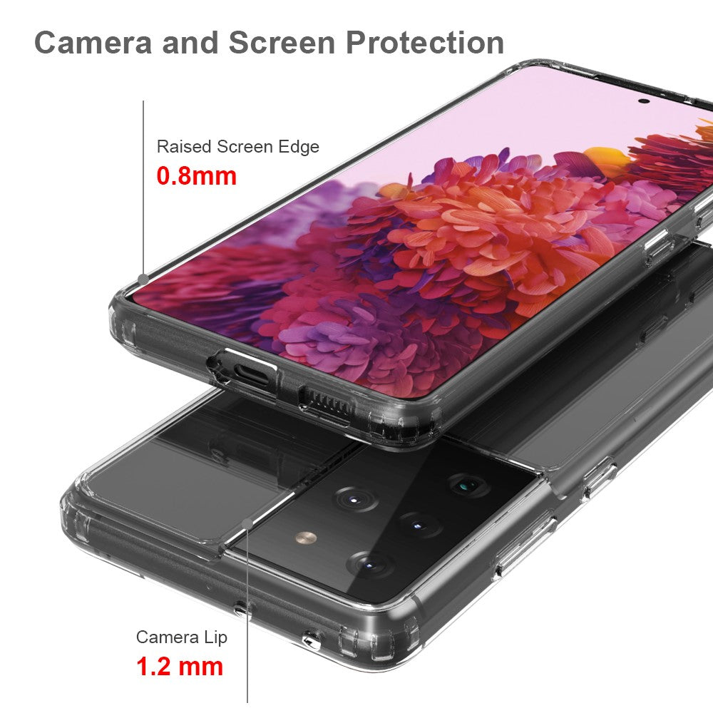Противоударен Калъф за Samsung S21 Ultra, Hybrid Clear Case, Прозрачен (4)