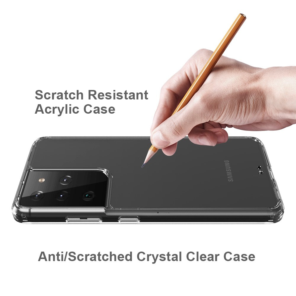 Противоударен Калъф за Samsung S21 Ultra, Hybrid Clear Case, Прозрачен (6)