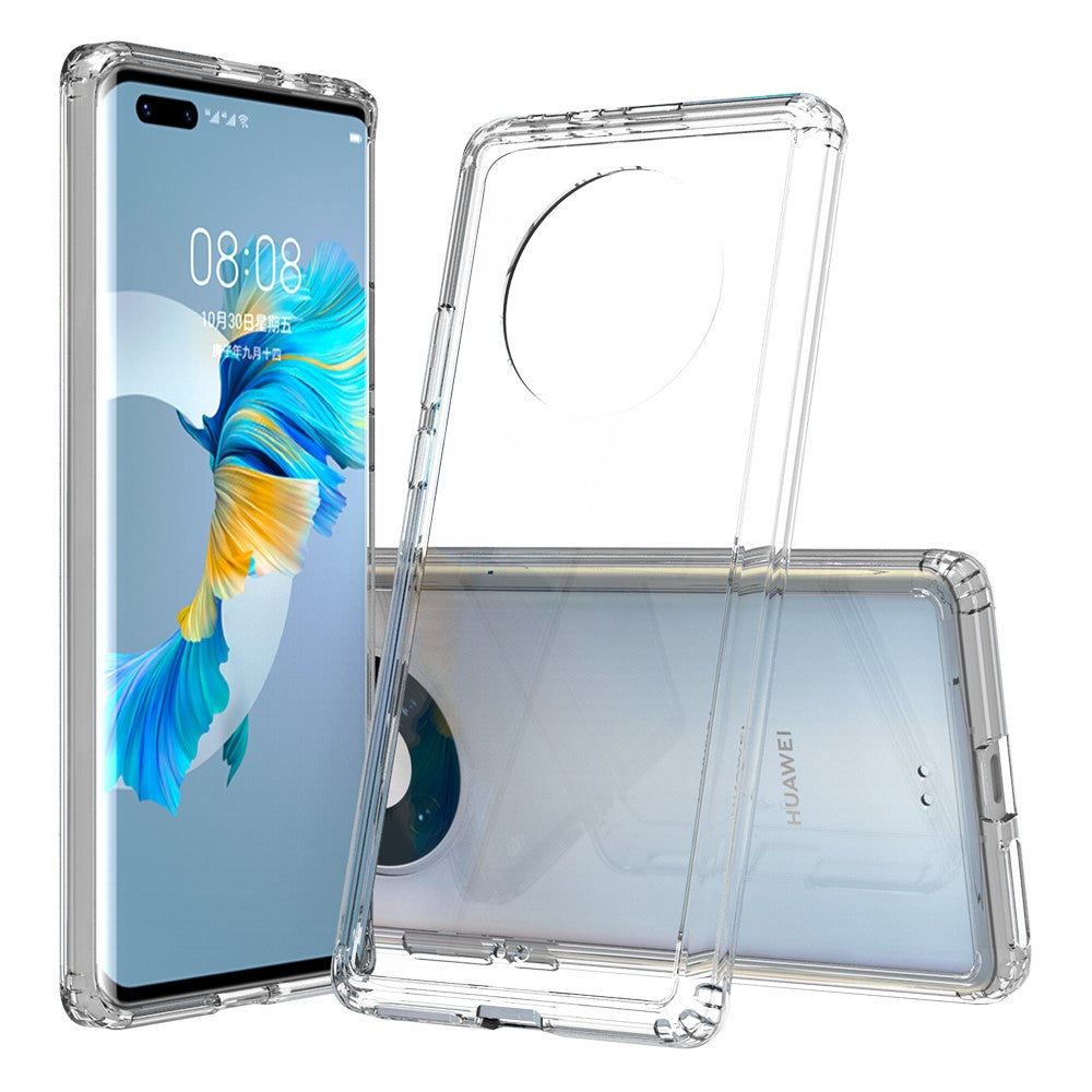 Противоударен Калъф за Huawei Mate 40 Pro, Crystal Hybrid Case, Прозрачен