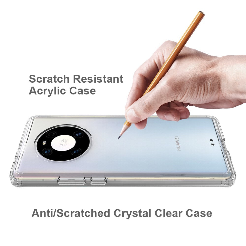 Противоударен Калъф за Huawei Mate 40 Pro, Crystal Hybrid Case, Прозрачен (6)